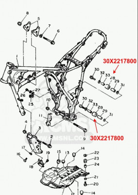 Rahmen 1986er XT600 43f